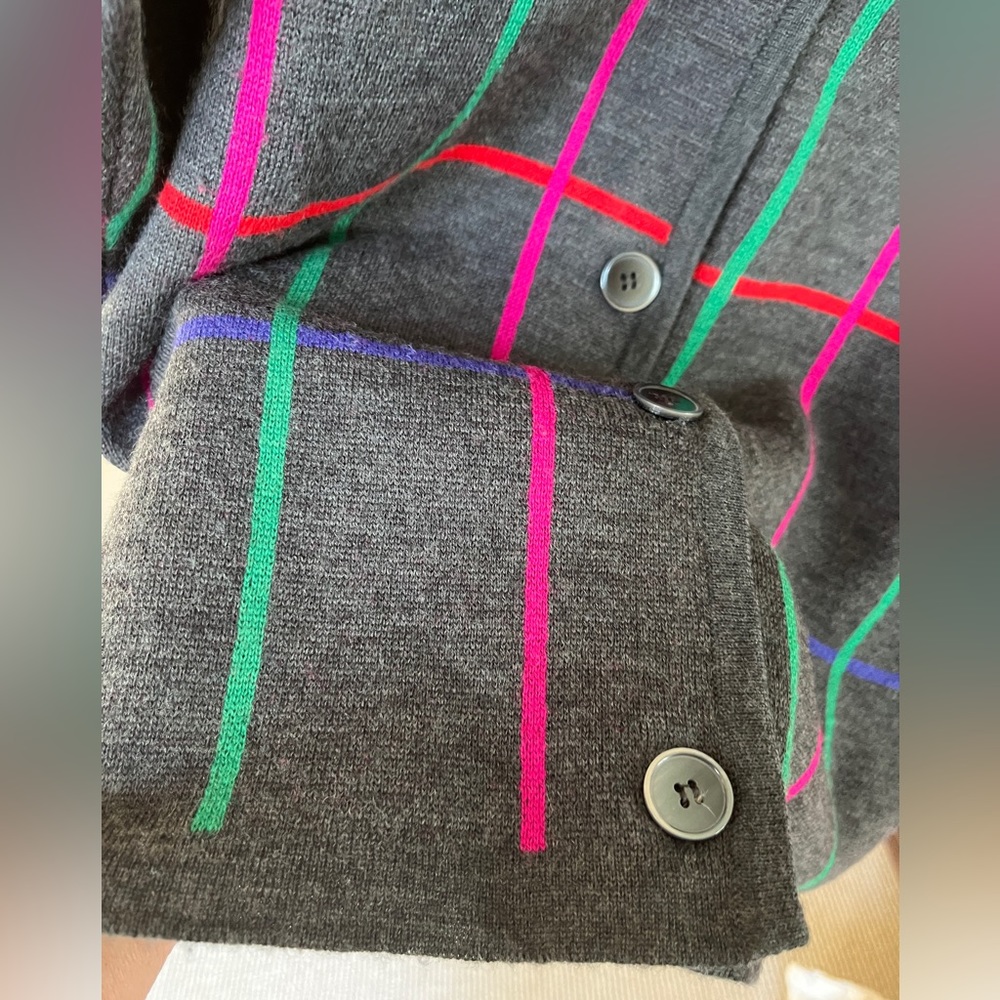 Liz Claiborne Vintage 80's Wool Cashmere Long Grey Sweater
Cardigan - Picture 9 of 14